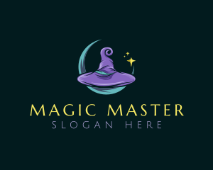 Mythical Wizard Hat logo design