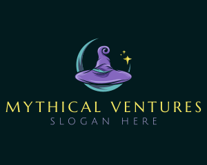 Mythical Wizard Hat logo design