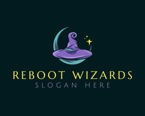 Mythical Wizard Hat logo design