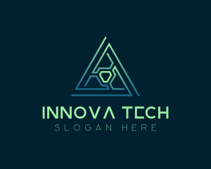 Developer Tech Pyramid logo design