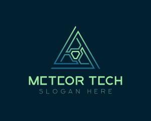 Developer Tech Pyramid logo design