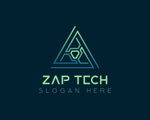 Developer Tech Pyramid logo design