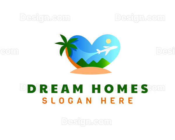 Heart Island Vacation Logo