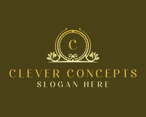 Floral Wedding Planner Wreath logo