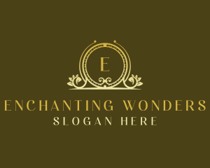 Floral Wedding Planner Wreath logo design