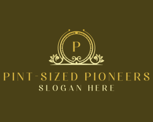 Floral Wedding Planner Wreath logo design