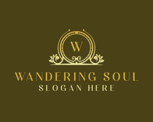 Floral Wedding Planner Wreath logo design