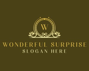 Floral Wedding Planner Wreath logo design