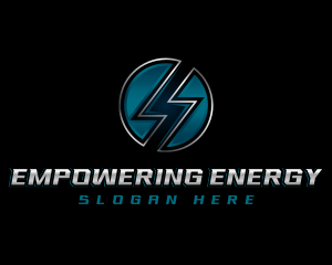 Electric Thunderbolt Lightning logo design