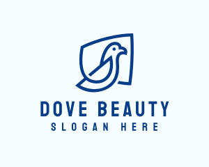 Minimalist Dove Cage logo design