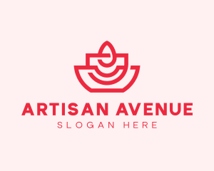 Artisan Candle Flame logo design