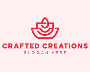 Artisan Candle Flame logo design