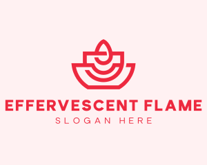 Artisan Candle Flame logo design