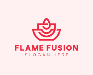 Artisan Candle Flame logo design