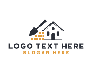 House Brick Trowel logo design