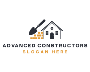 House Brick Trowel logo design