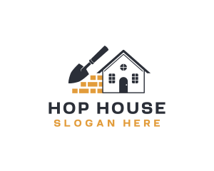 House Brick Trowel logo design