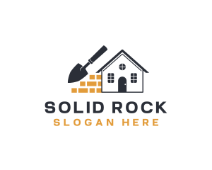 House Brick Trowel logo design