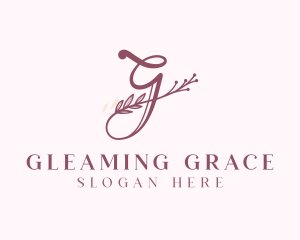 Floral Salon Letter G logo design