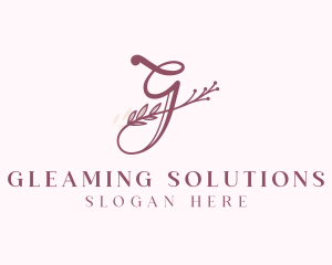 Floral Salon Letter G logo design