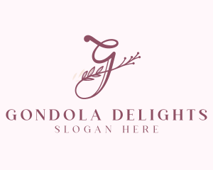 Floral Salon Letter G logo design