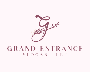 Floral Salon Letter G logo design