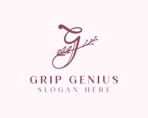 Floral Salon Letter G logo design