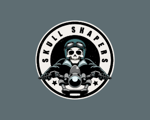 Motorcycle Bike Skeleton logo