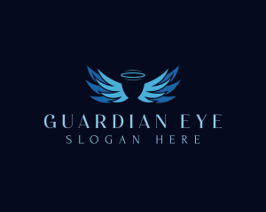 Angel Wing Halo Guardian logo design