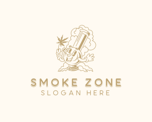 Marijuana Smoking Bong logo design