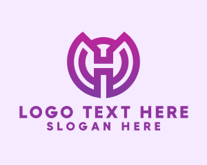 Modern Gradient Letter H Logo