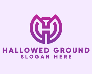 Modern Gradient Letter H logo design