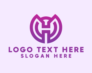 Sophisticated - Modern Gradient Letter H logo design