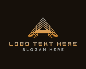 Generic Technology Pyramid logo design