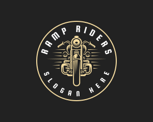 Motorbike Rider Racing logo design