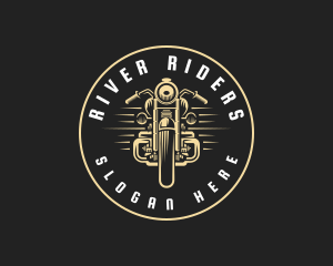 Motorbike Rider Racing logo design