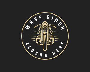 Motorbike Rider Racing logo design