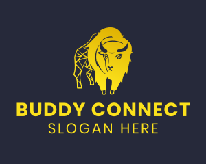 Wild Golden Bison logo design