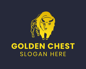 Wild Golden Bison logo design