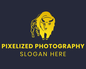 Wild Golden Bison logo design