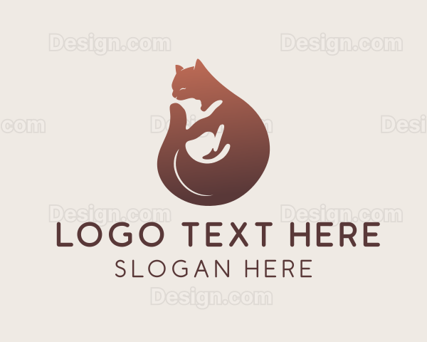 Gradient Cat Kitten Logo