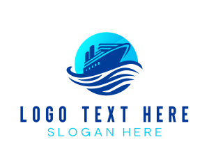 Ocean Cruise Ship logo