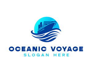 Ocean Cruise Ship logo