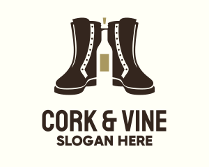 Brown Boots Liquor logo design