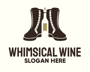 Brown Boots Liquor logo design