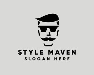 Men Fashion Eyeglasses Accessory logo design