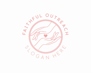 Hand Heart Shelter logo design