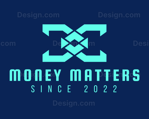 Futuristic Gaming Tech Logo