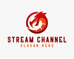 Beast Dragon Stream logo design