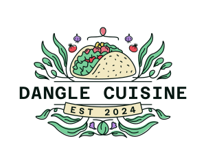 Tacos Cafeteria Cuisine logo design